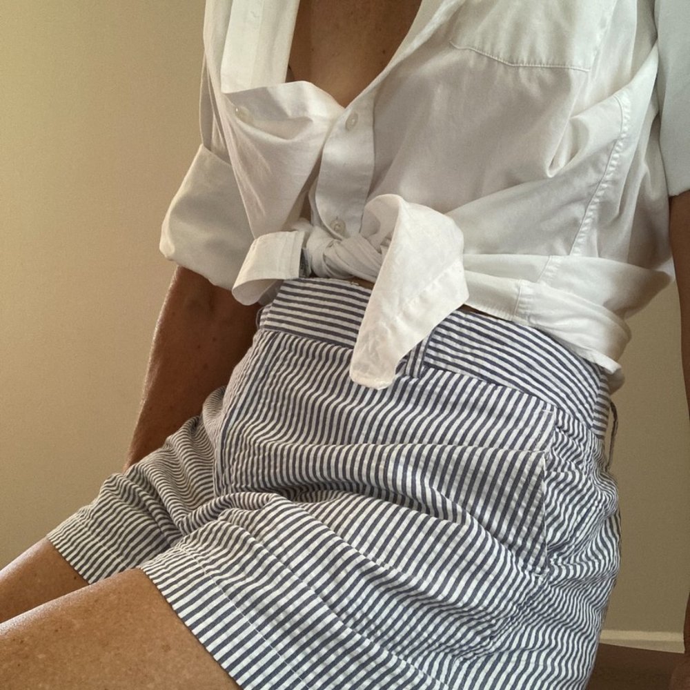 COPY - Cynthia Rowley Shorts Size 12 Blue & White